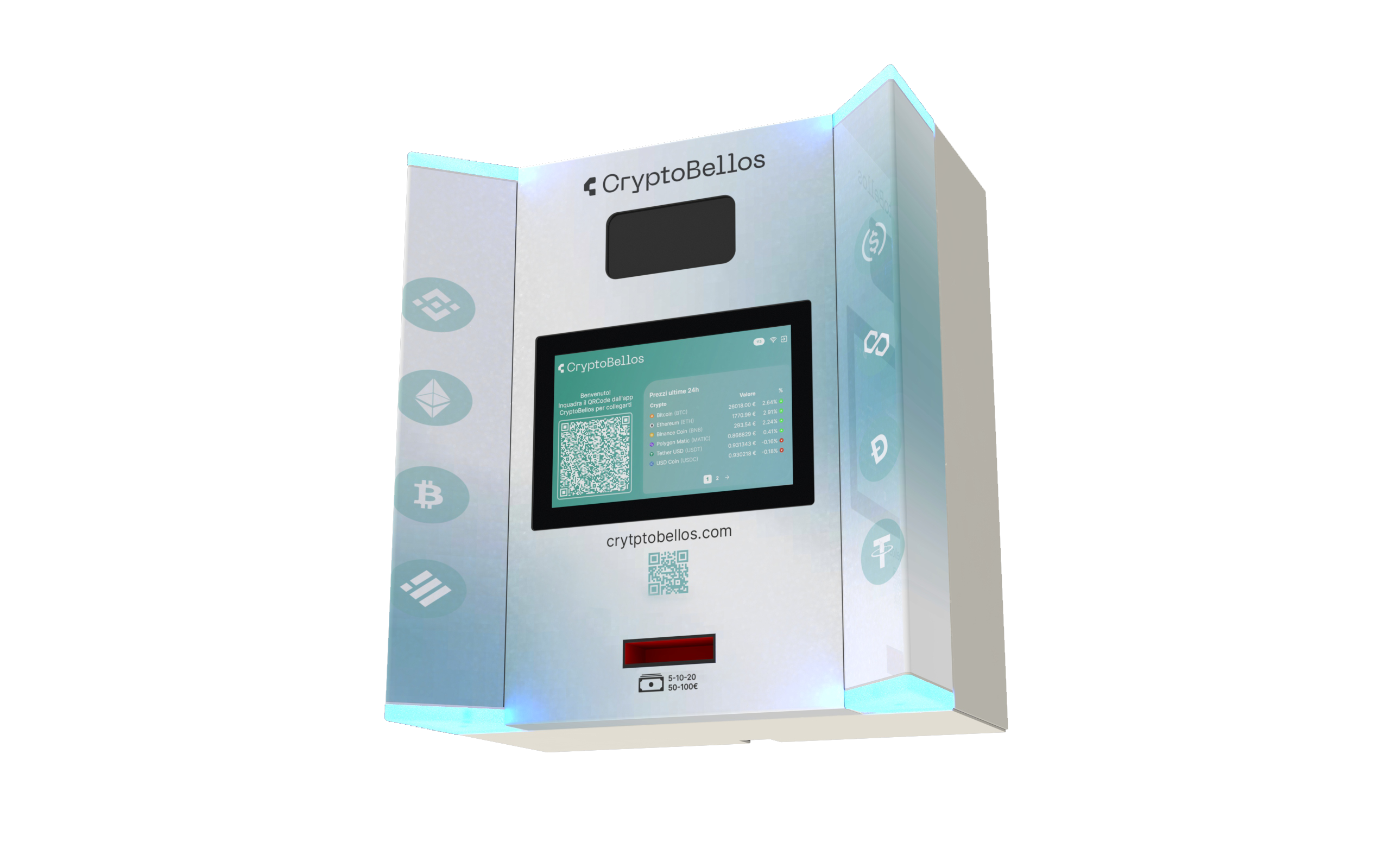 Vendor crypto atm side right