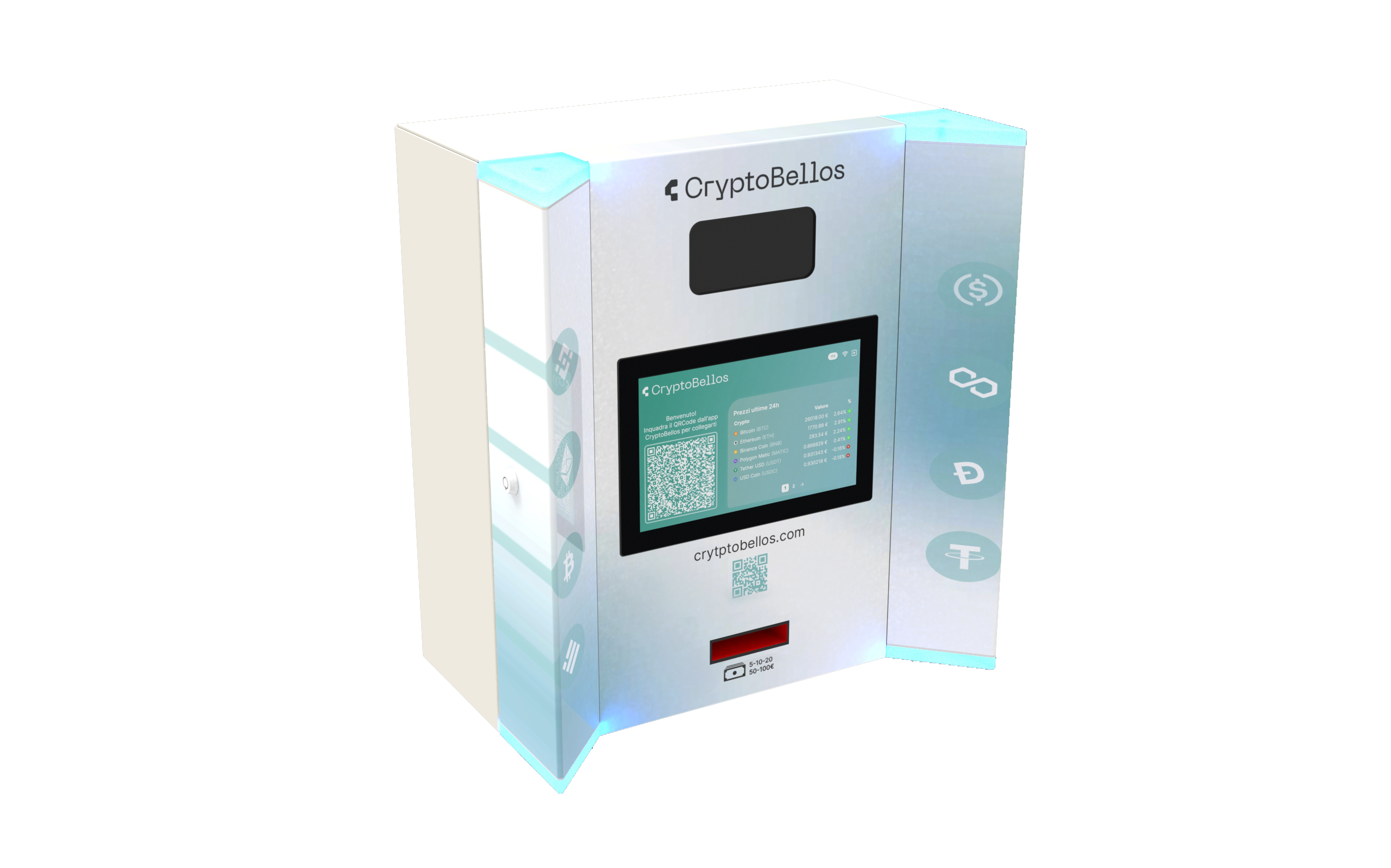 Vendor crypto atm upper side left